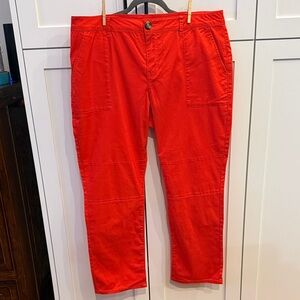 CAbi Women's bright orange Cropped Pants